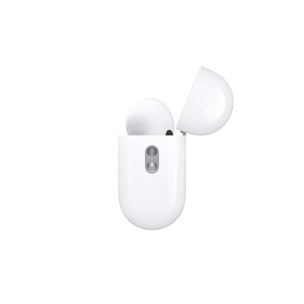 Audífonos inalámbricos AirPods Pro 2 de Apple, audífonos Bluetooth, Cancelación Activa de Ruido, Modo Ambiente, Audio Espacial Personalizado, Sonido de Alta fidelidad, Chip H2, Carga USB-C - Blanco