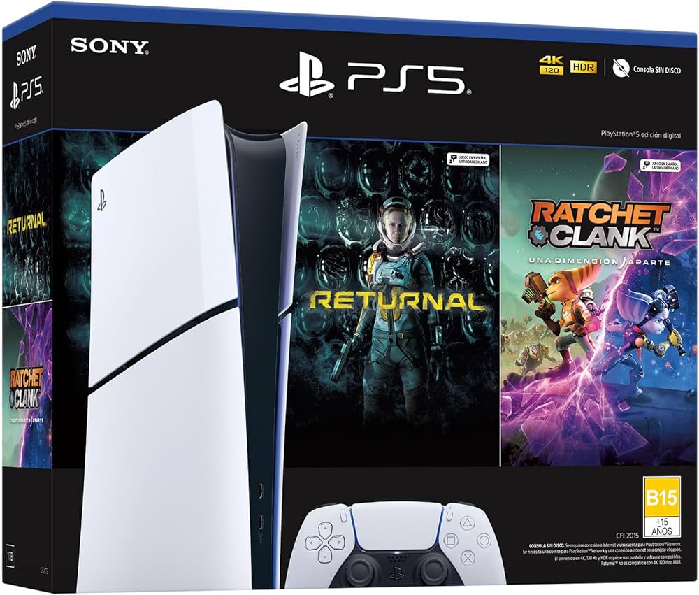 PlayStation®5 (Modelo Slim) - Pack con 2 Juegos - Digital