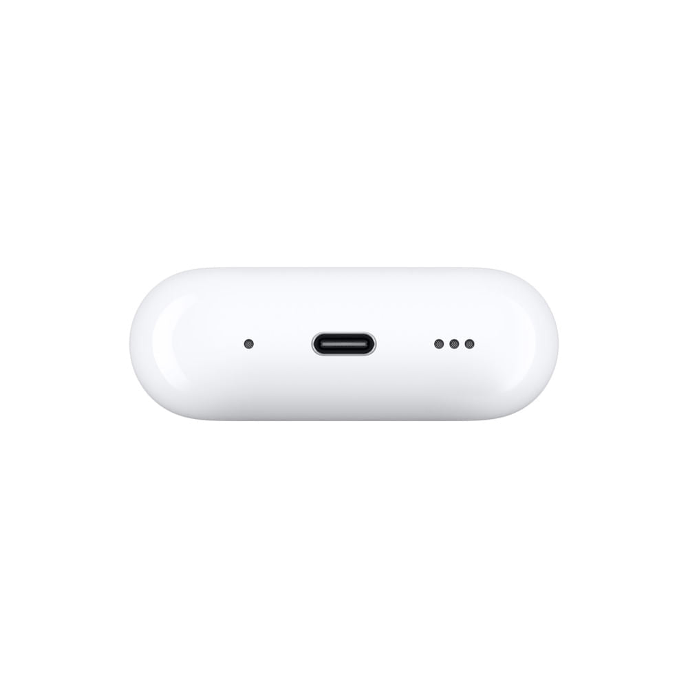 Audífonos inalámbricos AirPods Pro 2 de Apple, audífonos Bluetooth, Cancelación Activa de Ruido, Modo Ambiente, Audio Espacial Personalizado, Sonido de Alta fidelidad, Chip H2, Carga USB-C - Blanco