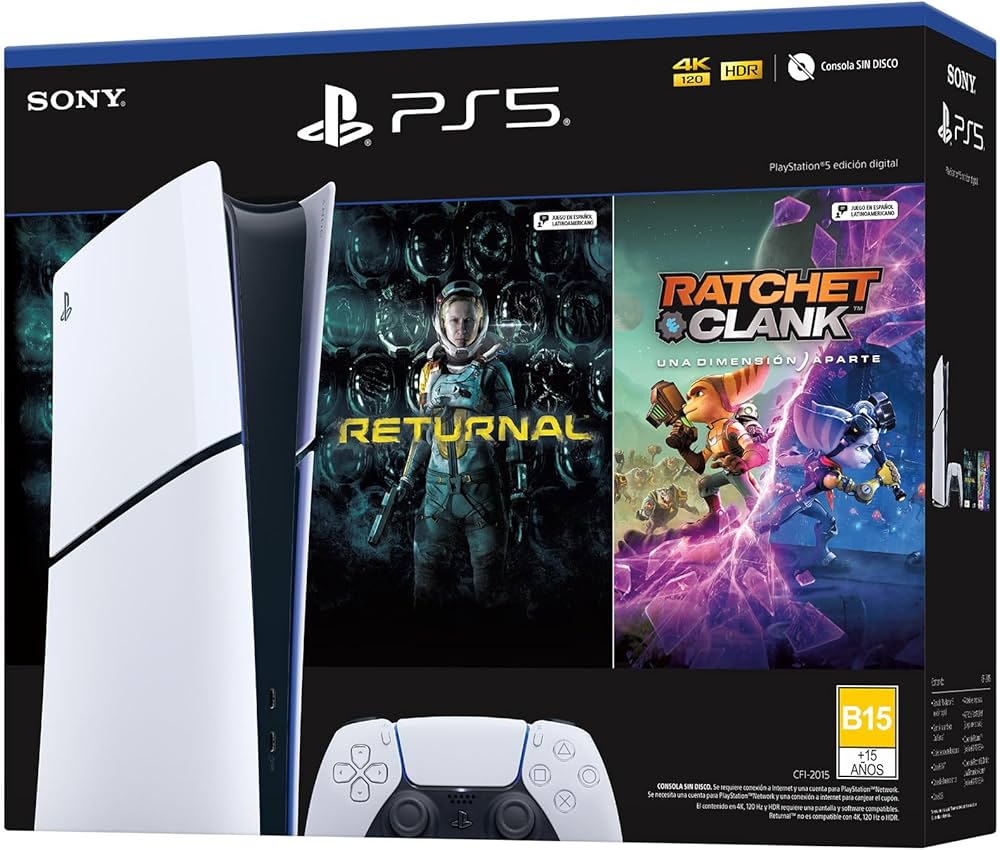 PlayStation®5 (Modelo Slim) - Pack con 2 Juegos - Digital