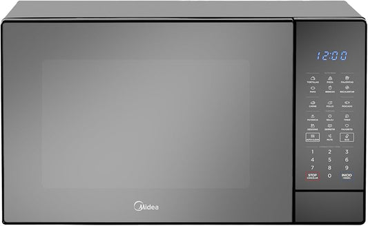 Midea MMDK14S2MB Horno de Microondas 1.4 Pies Cúbicos 40L SmartECO Negro Puerta Espejo
