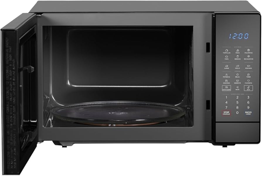 Midea MMDK14S2MB Horno de Microondas 1.4 Pies Cúbicos 40L SmartECO Negro Puerta Espejo