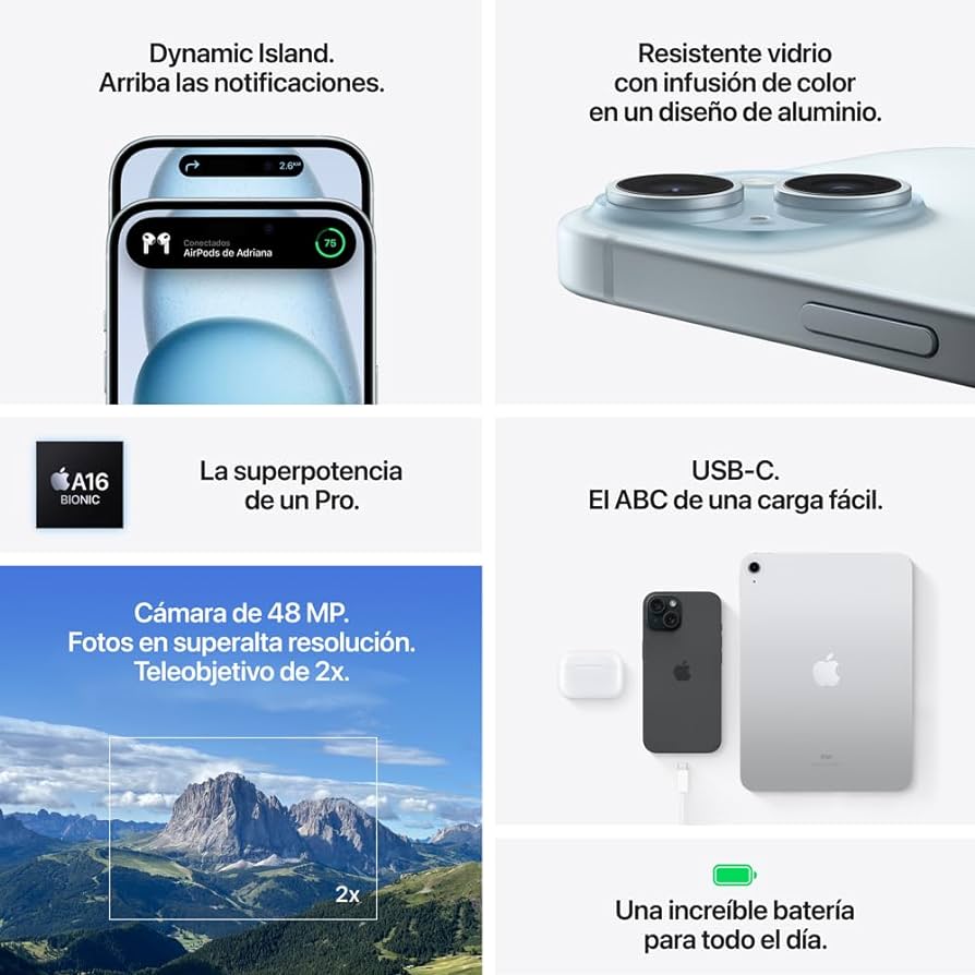 Apple iPhone 15 (128 GB) - Azul